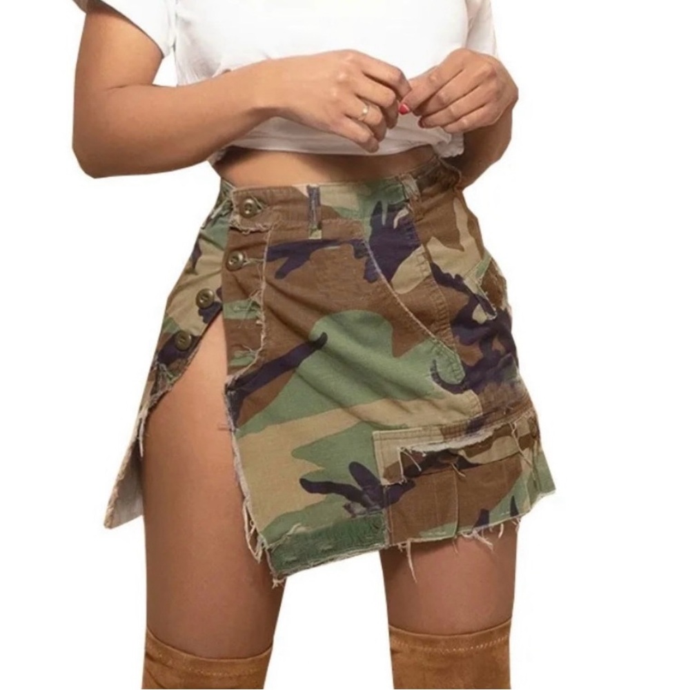 Camouflage Mini Skirt